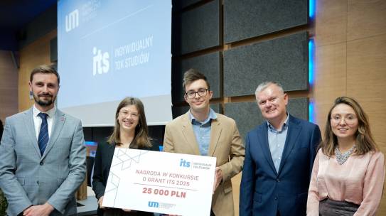 Wojciech Jankowski, stażysta w Zakładzie Biochemii, laureatem konkursu o Grant ITS 2025